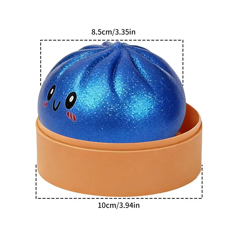 Gestoomde Dumpling-vormige sensorische knijp-speelgoed Squishiess Dumplings Stressballen Fidget Sensorisch Speelgoed Snel terugverend stressverlichtend speelgoed