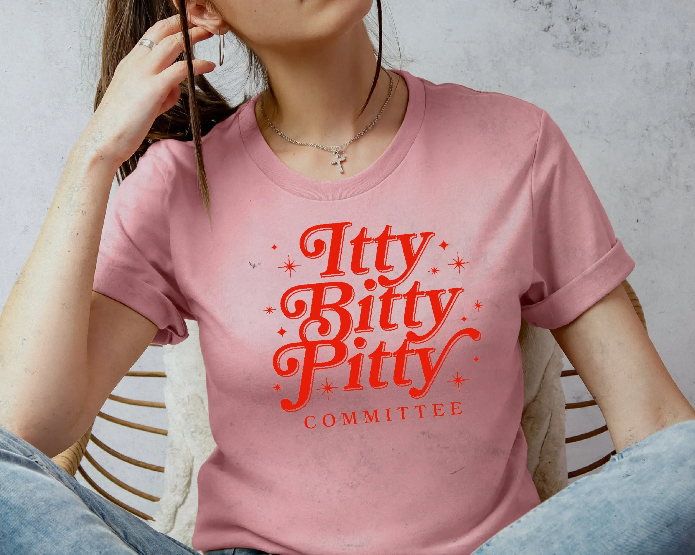 Itty Bitty Pitty Committee T Shirt Pocket Pitbull for Lovers Retro