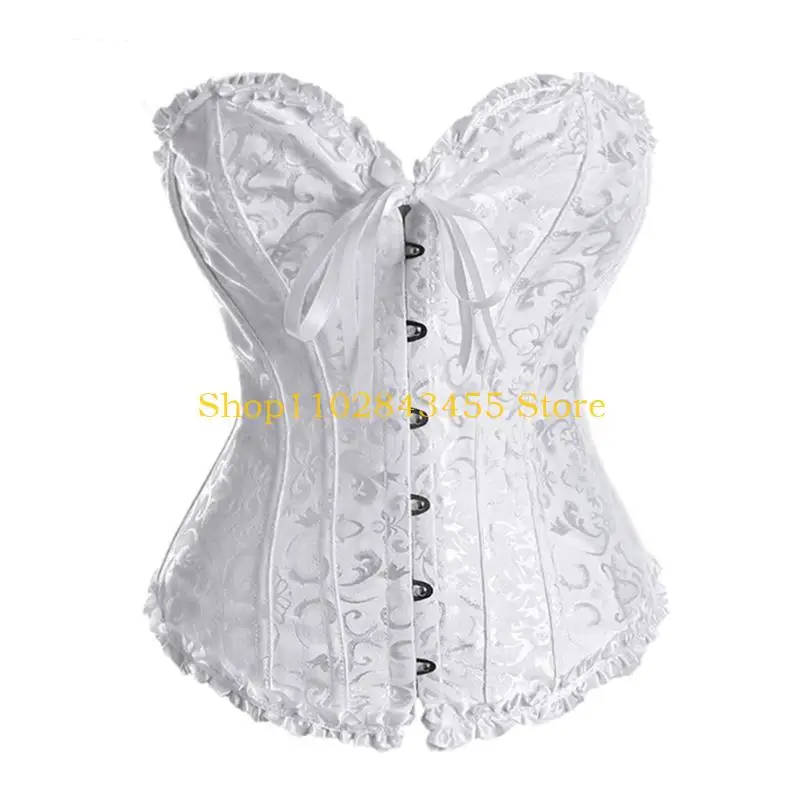 49mc-prom-gothic-bustier-corset-breathable-fabric-with-back-lacing-supportive-full-coverage-corset-for-theatrical-wear