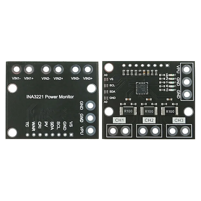 

ABZZ-3X I2C SMBUS INA3221 Трехканальный шунтовый ток Монитор напряжения Модуль платы датчика