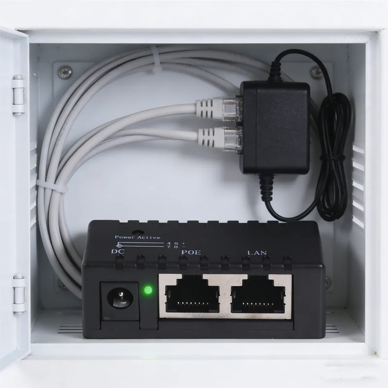 HUAHUA2026 NEW 12-48V Passive Single-Port POE Injector, Power Over Ethernet for Security Cameras, VoIP Phones & Wireless APs