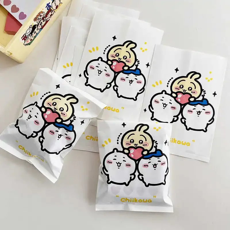 Cute New Chikawa White Anime Kawaii Small Paper Bag Hachiware Usagi Cookie Candy Baking Paper Bag Cartoon Card Sorting Paper Bag