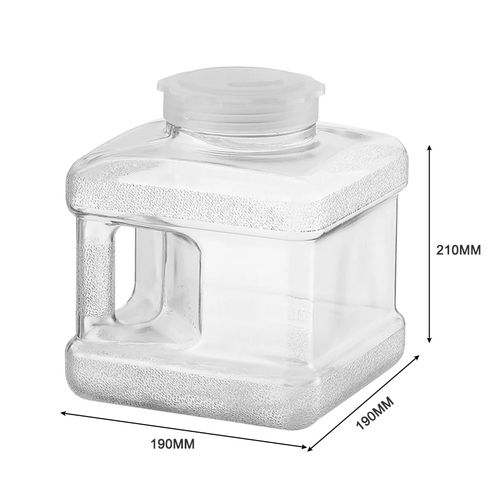 5L زجاجة مياه معدنية الغذاء الصف PC علبة المياه دلو حاوية المياه تخزين المياه دلو للتخييم نزهة #6