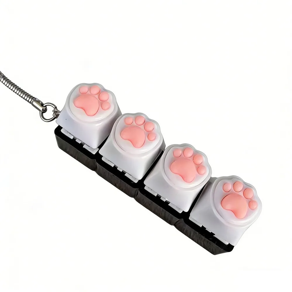 Cute Cat Claw Keychain, DIY Keyboard Accessory
