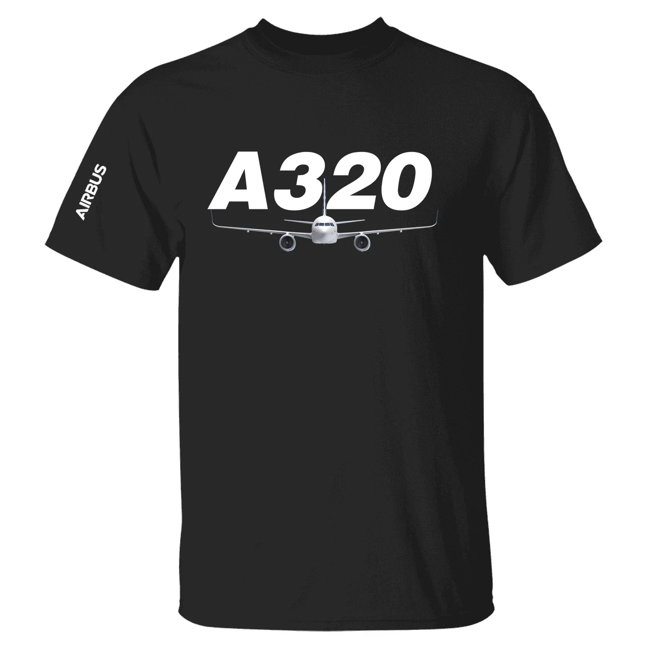 Aviation Flight Airbus A320 Cotton Graphic T Shirts Men Women Pilots Multi Color Short Sleeve T-shirts