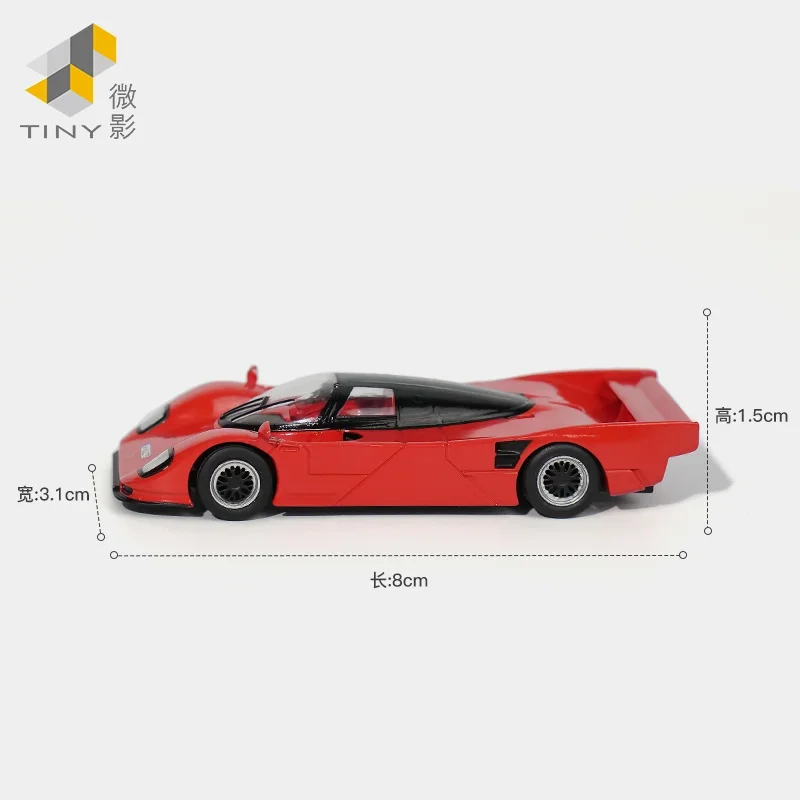 Sparky & Tiny 1/64 Porsche 1993 Dauer 962 956 Liga Brinquedo Veículo Motor Diecast Metal Modelo Presentes