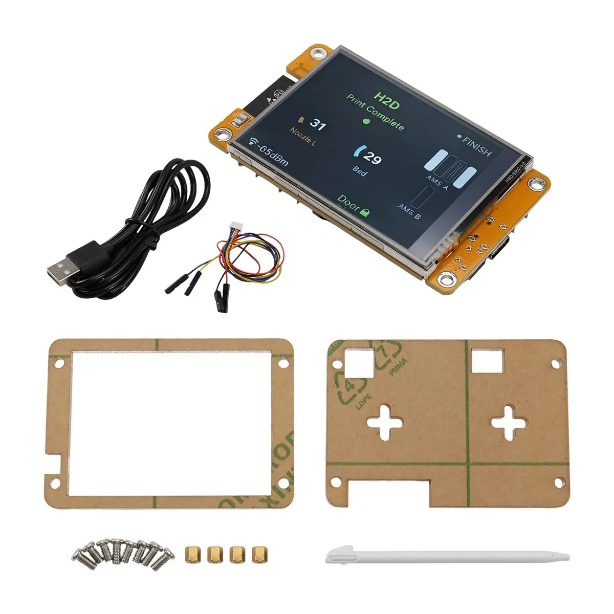 A85P ESP32-S3 Development Board WiFi Bluetooth 1.54-Inch TFT Display BambuHelper Monitor Via MQTT for Bambu Lab Printer