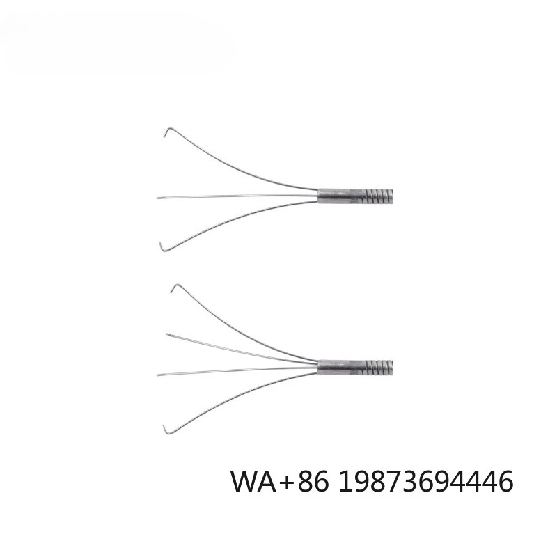 Three Prong  Grasping Forceps, 3-claw design urology instrument for foreign body removal during cystoscopy surgery