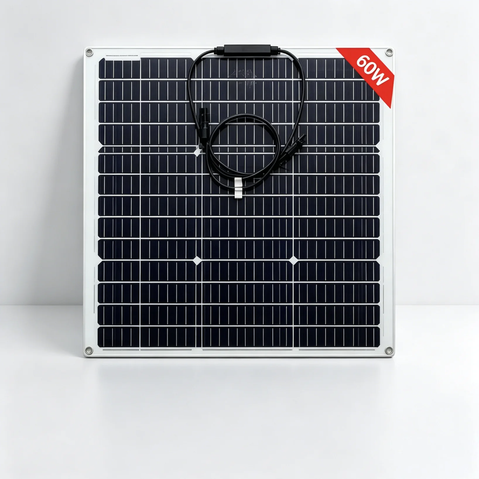 60W PET Flexibles Solarpanel 18V Tragbare PV-Module für Batterien, Wohnmobile, Boote, Camping, Outdoor-Nutzung