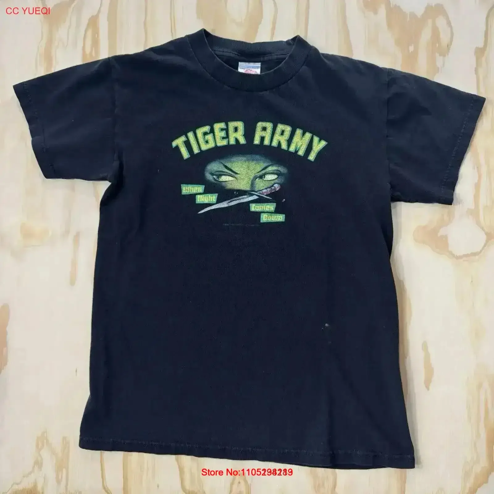 Vintage Tiger Army T Shirt Psychobilly Music Promo Y2K Band Cali Rock 2003 90s Washed Slightly graphic Stylish Casual vintage