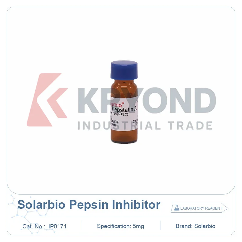 Solarbio Pepsin Inhibitor IP0171 HPLC 75 Percent Biochemical Reagent for Protein Laboratory Research Sample Prep Analysis 5mg