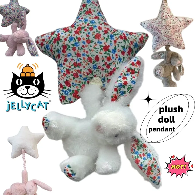 jc Bashful Bunny plush keychain, cute and stylish cartoon personality creative soft doll keychain, birthday gift for friends