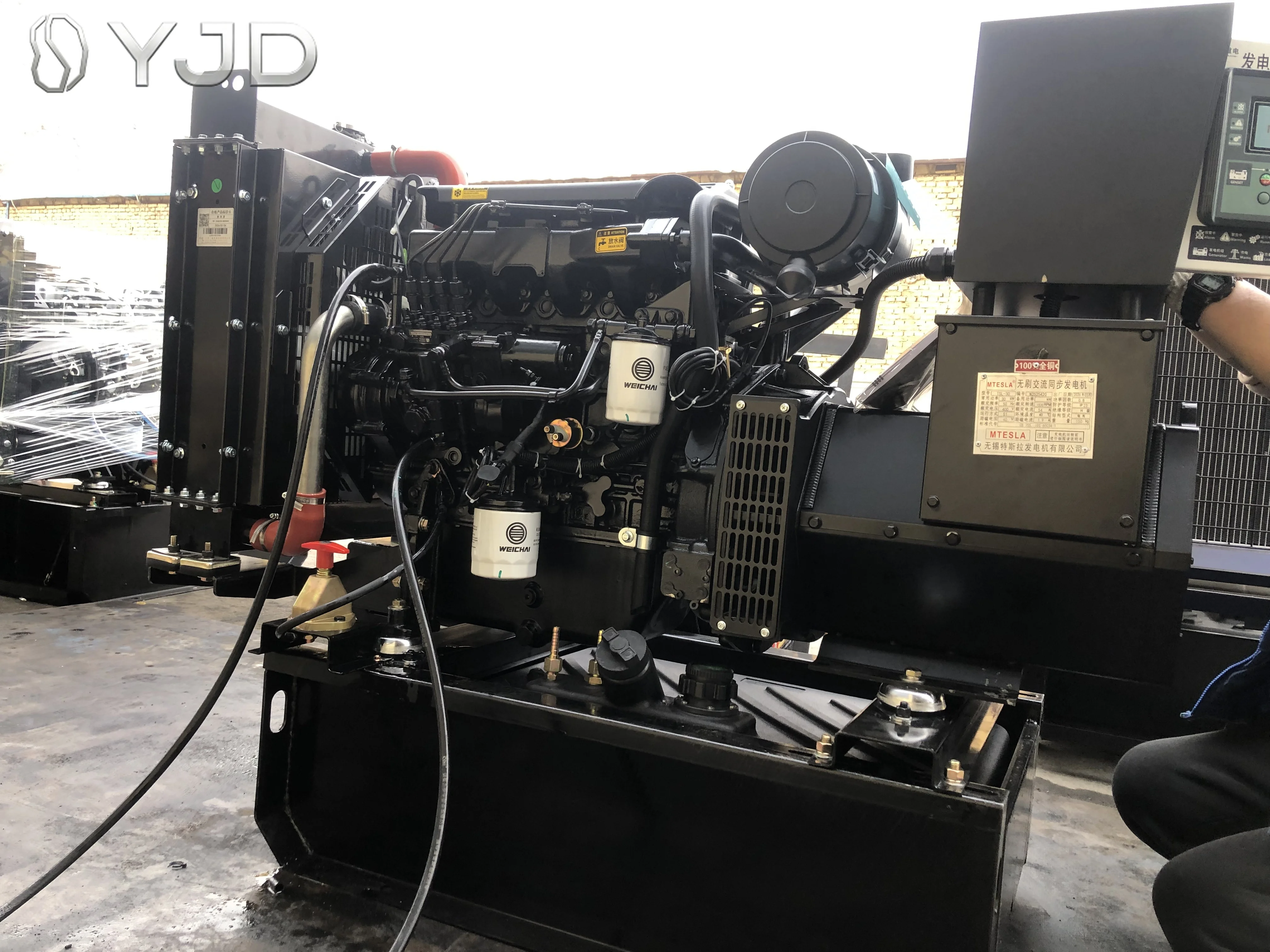 Open Frame 50KVA 60KVA 100KVA Power Output Genset ATS Auto Start Diesel Generator Set GenSet 50HZ/60HZ 1/3 Phase