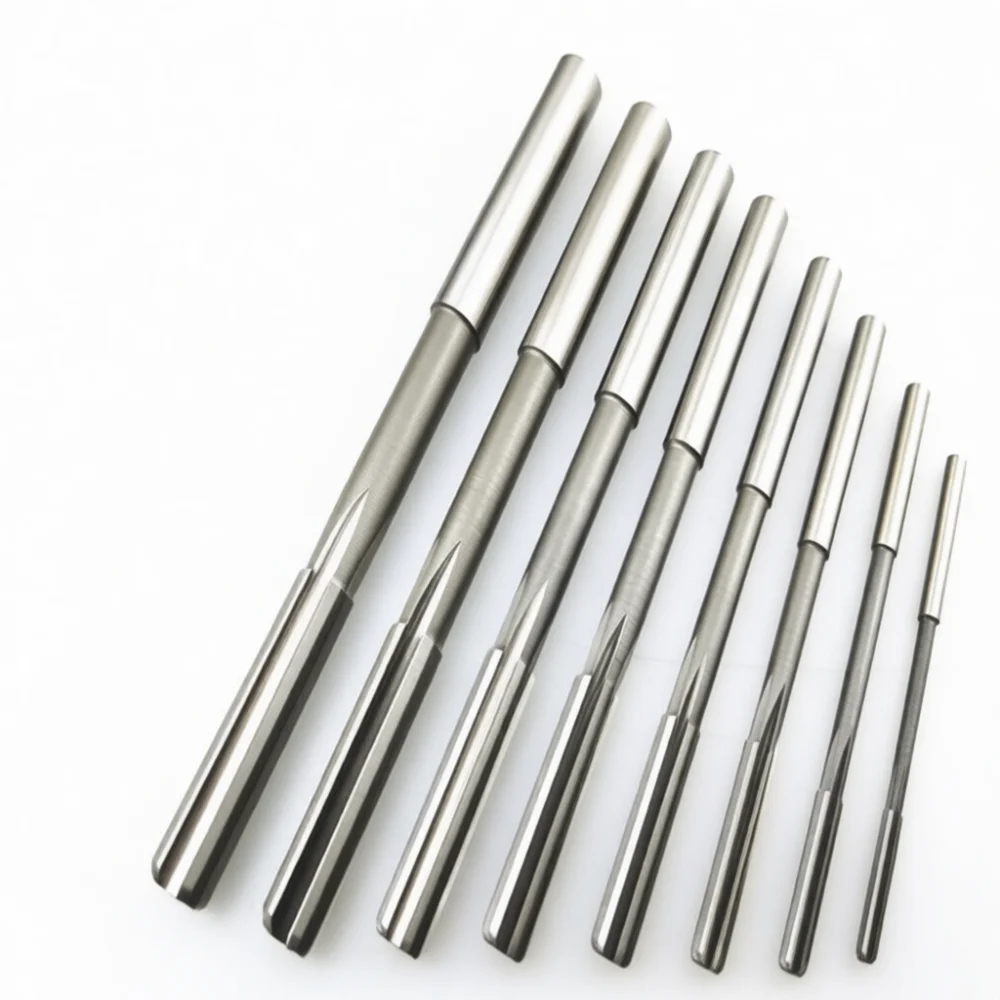 HSS Machine Reamer High Speed Steel Straight Shank Metal Drilling Tool Precision Boring Cutter H7 H8 Accuracy For Miien