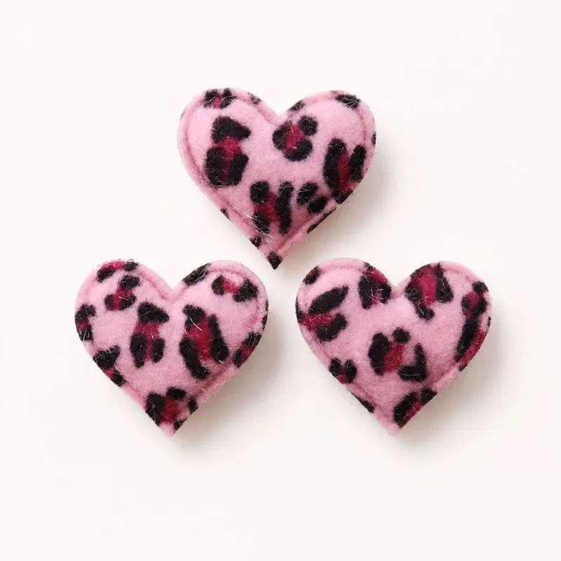80 Stück Leopardenmuster-Haaraccessoires in Herzform, 3,2 x 3,4 cm, Haarspangen, Haarnadeln, Schleifen, Dekorationen für Kleidung und Accessoires. – Detail 10