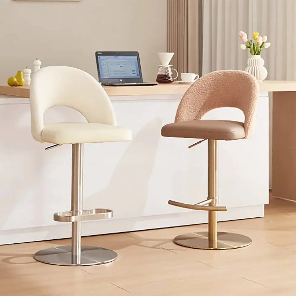 

Luxury Comfortable Bar Chair Adjustable Height Beauty Modern Simple Bar Chair Trendy Premium Taburetes De Bar Home Furniture