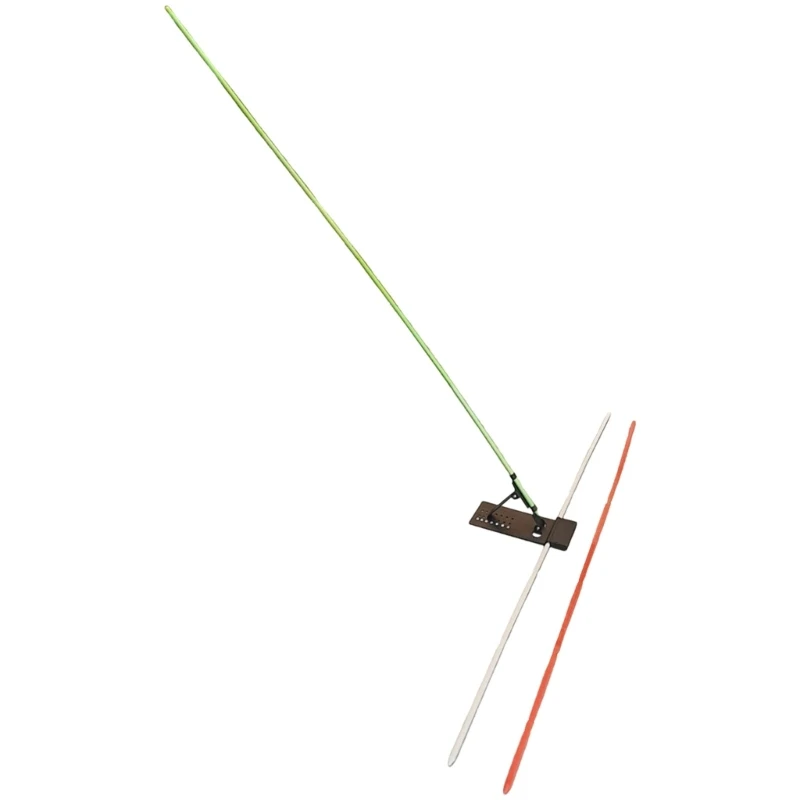 Golf Swing Plane Trainer with Adjustable Base and Fiberglass Guide Rods, Golf Alignment Trainer Aid for Driving Ranges 69HD