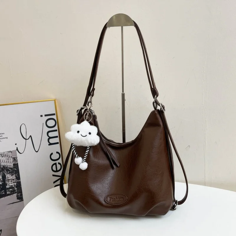 

Stylish Leather Messenger Bag For Women Luxury Designer Crossbody Handbags Elegant Shoulder Tote Purse Ladies Classic