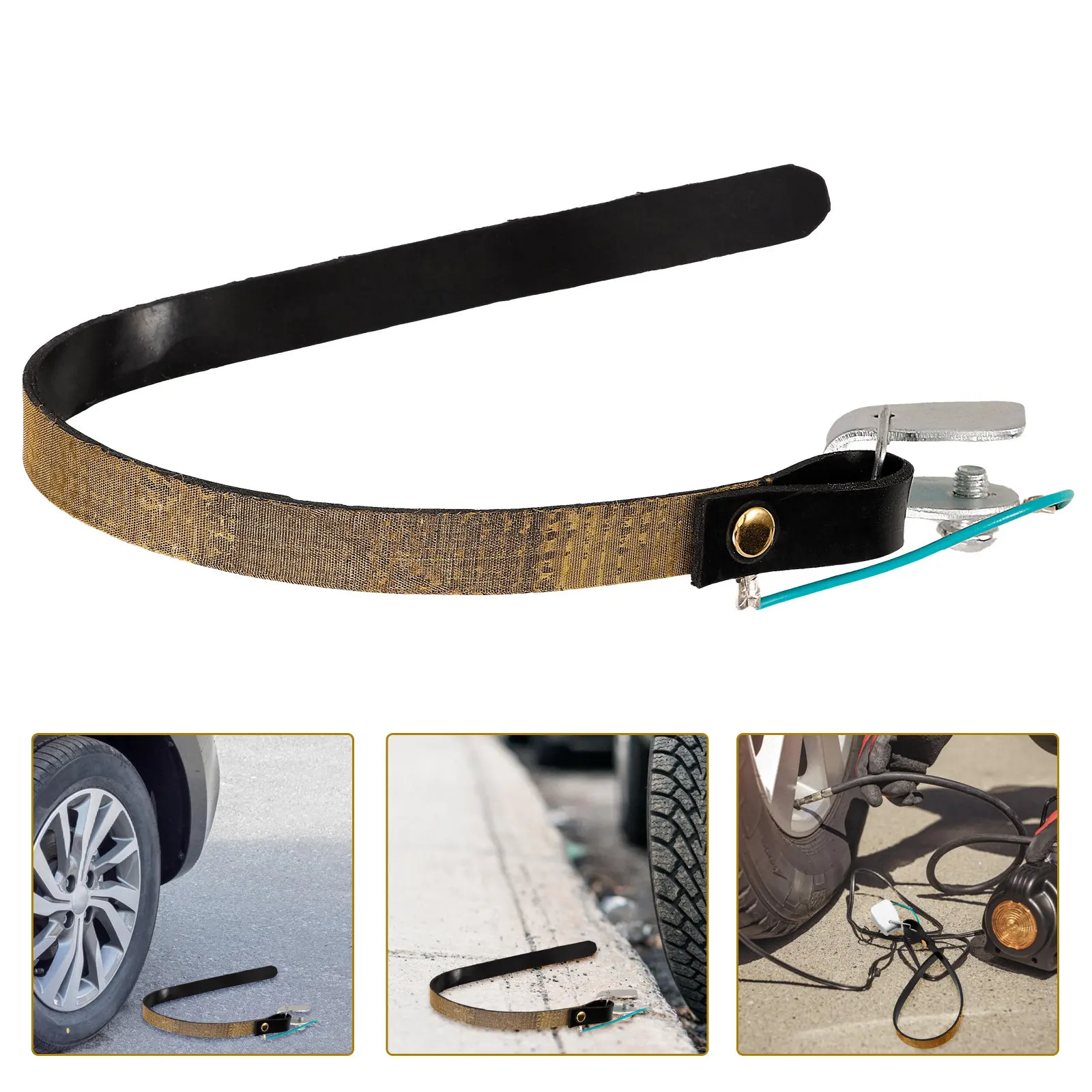 

Automotive Ground Strap Car Static Rubber Belt Anti Static for Vehicle Safety Stable Electronic Device Protection