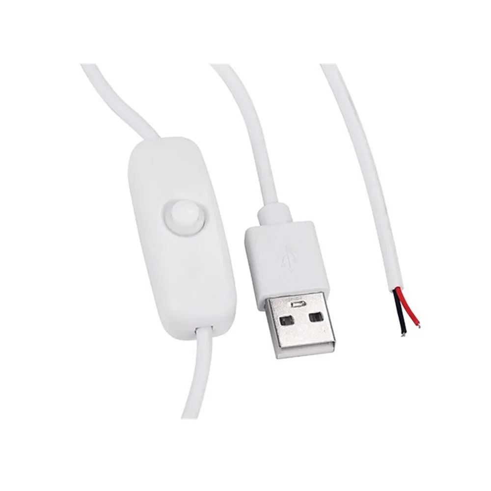 1.5 LED Rigid Strip USB Connector Cable With Switch Electrical Wire 5V12V USB Power Extension Cable For Lamp Bulb Light DIY
