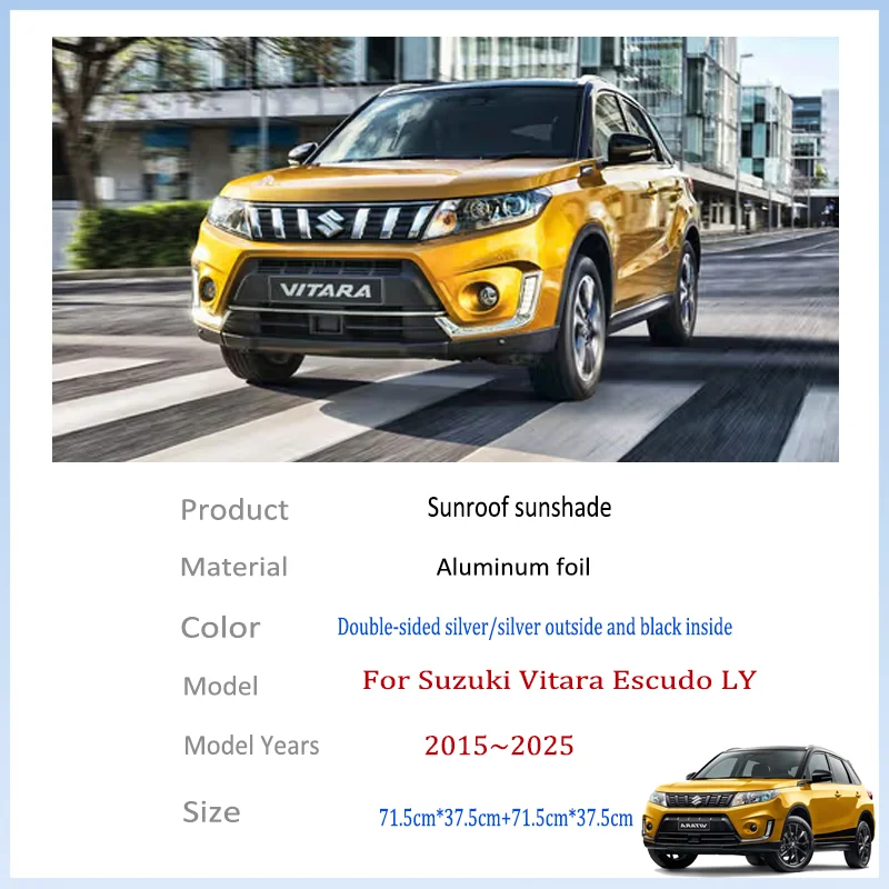 For Suzuki Vitara Escudo LY 2015~2025 MK4 Auto Sunroof Sunshade Car Sun Shades CoverProtector Anti-UV Heat Isolate Accessories
