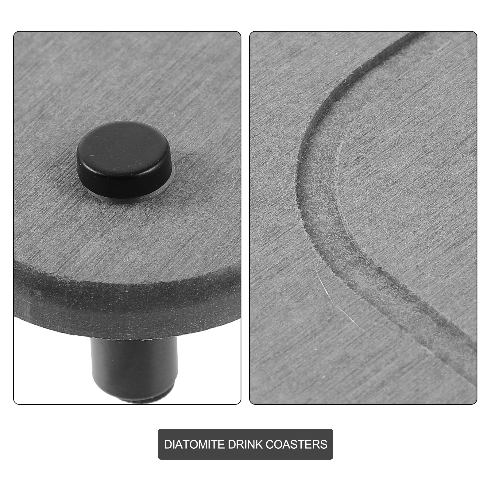 

Diatomite Mud Kitchen Countertop Drying Pad Grey Quick Dry Absorbent Heat Insulation Water Cup Tea Coasters Non Slip Bathroom