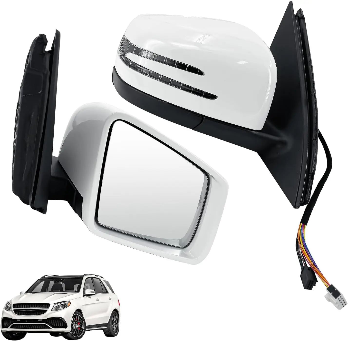 1668100893 1668100793 1668100893 Rearview Mirror Left Right for Mercedes-Benz GLE W166 GLS X166,GL X166 2012-2019