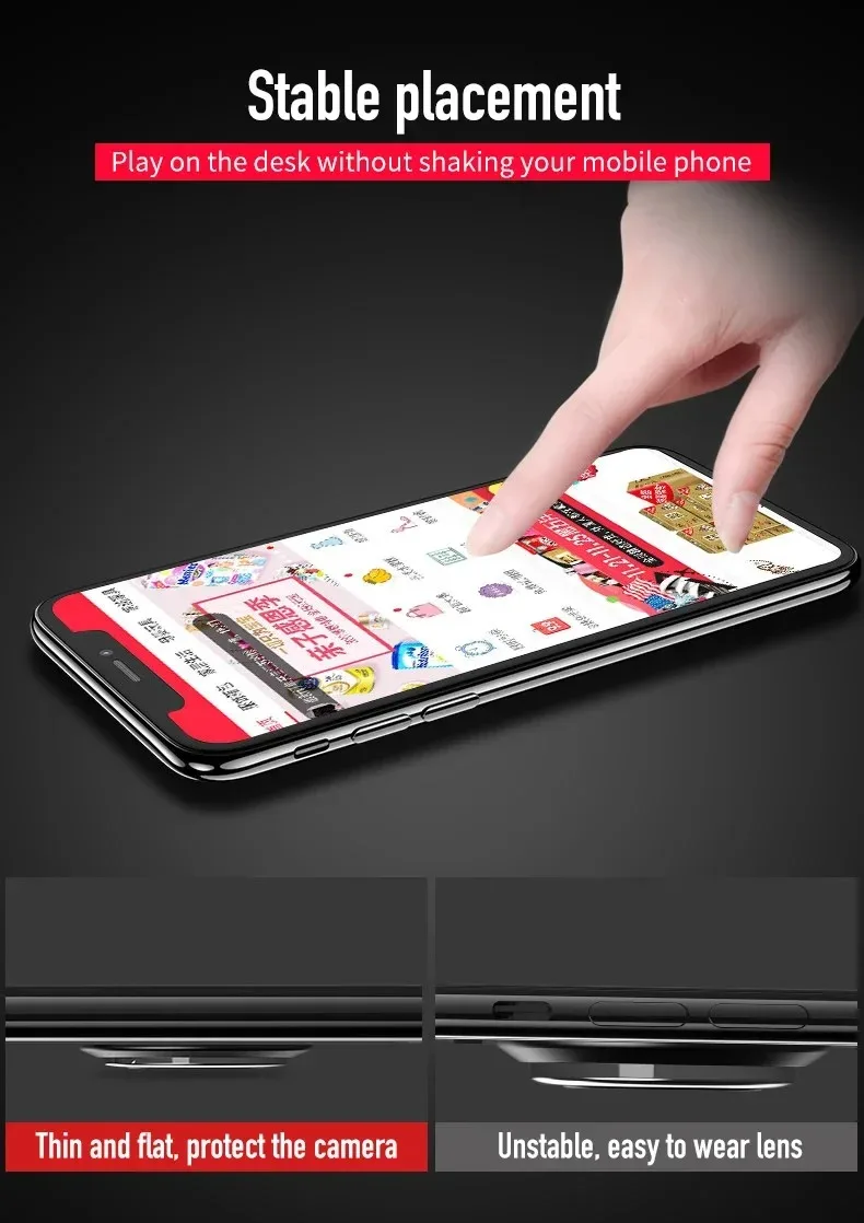 Fingerringhalter, Ständer, Griff, 360° drehbar, für Handy, Auto, magnetische Halterung, Telefon-Rückseite, Aufkleber-Pad, universelle Halterung – Detail 8