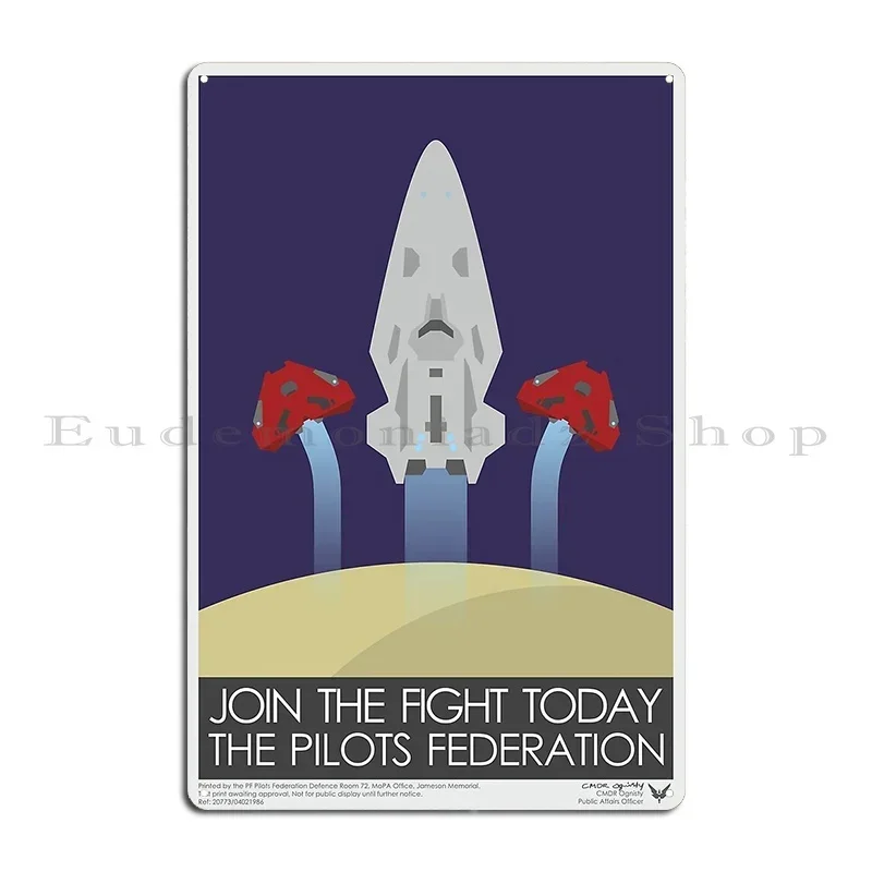 Pilots Federation Propaganda Metal Plaque Poster Personalized Personalized Classic Mural Cinema Tin Sign Poster