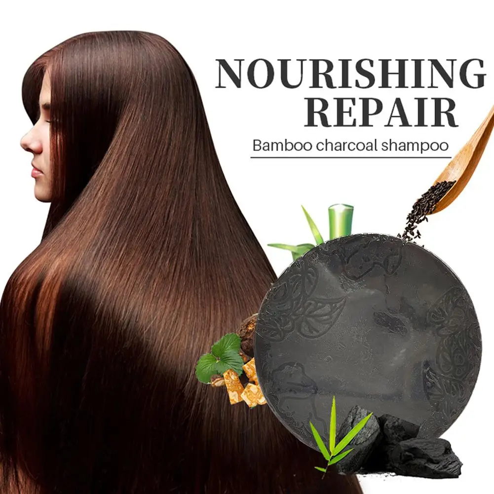 بوليغونوم الشامبو المغذي للشعر ، سواد الشعر ، عضوي ، يدوي الصنع ، طبيعي ، شريط التطهير ، X5j9
