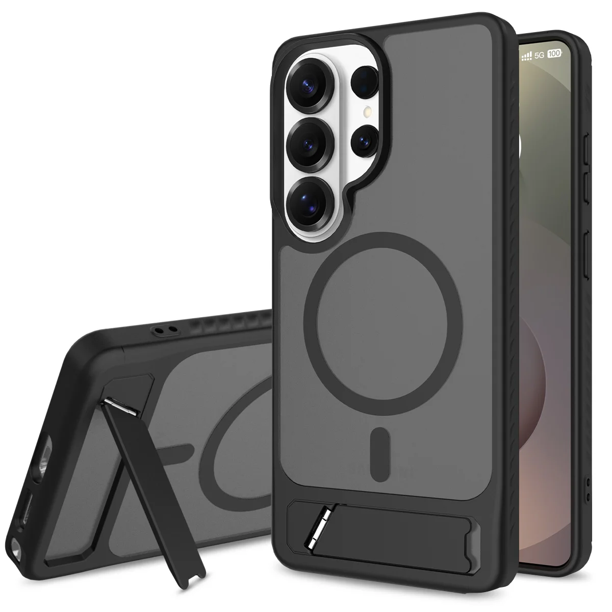 Magnetic Stand For Samsung Galaxy S26 Ultra Case for Magsafe wireless charging Matte Hard Back TPU Bumper Phone Cover Magnets