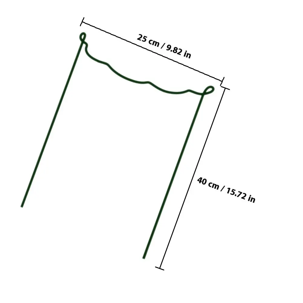 4Pcs Plant Support Stakes for Garden Flower Pots Stem Support Pole Upright Growth Guide Strong Wind Protection Decorative