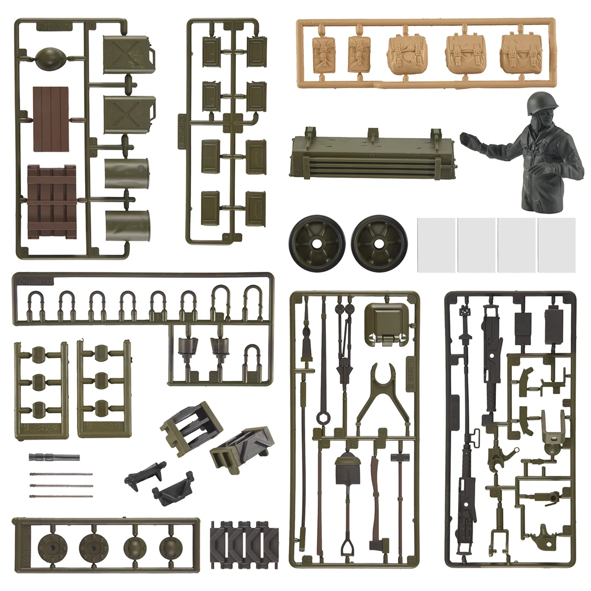 Для 1/16 Henglong Tank 3898-1 США Sherman M4A3 RC танк пластиковые аксессуары для солдат сумка для запчастей