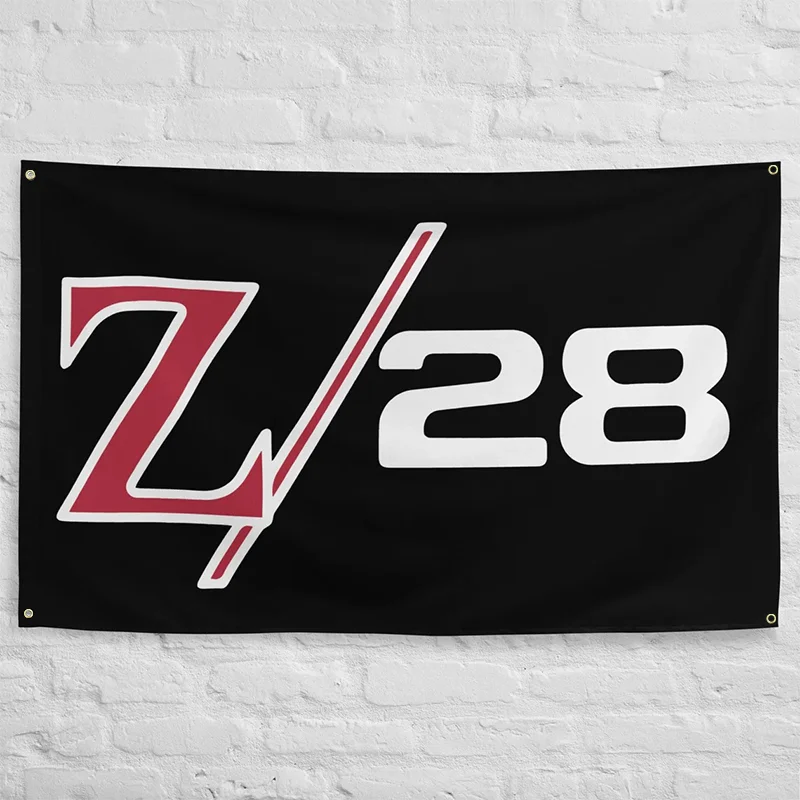 Emblema Z28 1969 Z/28, Regalo para Propietarios de Autos Clásicos, Bandera Decorativa para Garaje, Oficina o Cuarto de Hombre