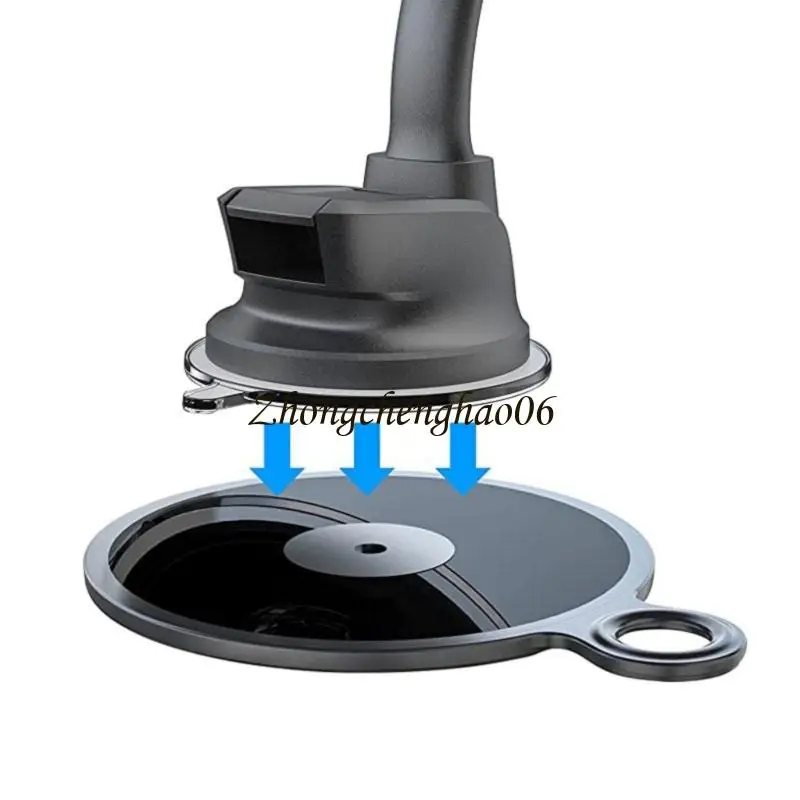 Circular Dashboard Mount Holder Pad Featuring 80mm Design For Electronics Secure Adhesive Base Phone Mounting In Vehicle 601F