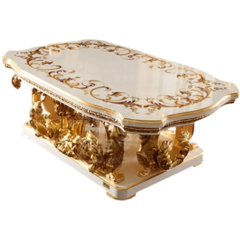 coffee carved sofa coffee  living room coffee  Italian villa furniture French court tea  furniture