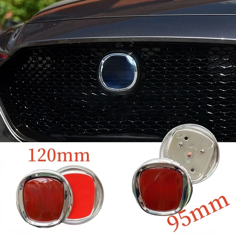 

1pcs ABS 95mm Car Front Bonnet Grill for Grande Punto 500 Tipo Panda Freemont Emblem 120mm Rear Trunk Badge Sticker Accessoriess