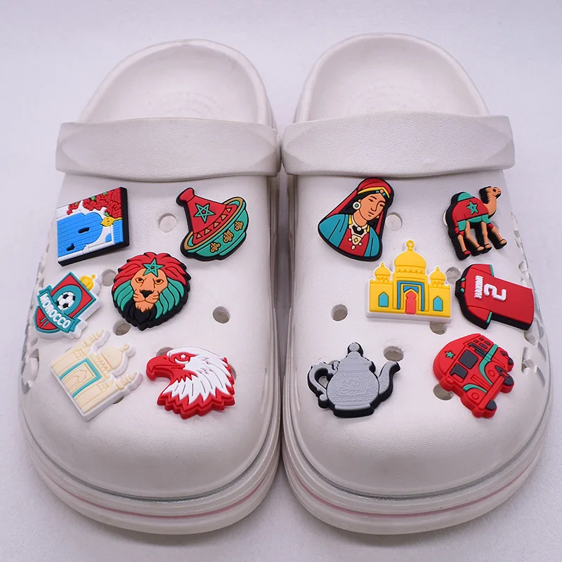 Morocco hole shoes charms shoe buckle removable DIY hole bag decorative accessories decorations wholesale shoe accessories image 3