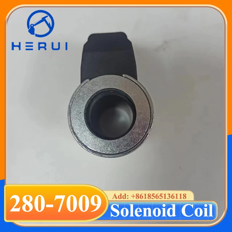 High Quality 12V/24V Stop Solenoid Valve Coil Hydraulic Pump Solenoid Valve 280-7009 2807009 for Backhoe Loader 416E 414E