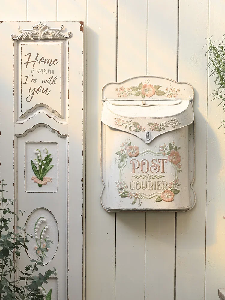 Creative home suggestion box Wall decoration storage box Outdoor garden wall decoration ornament