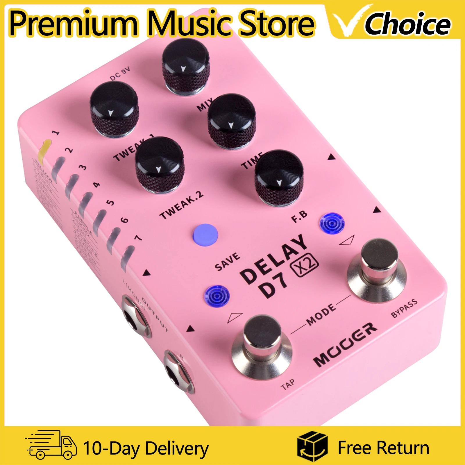 Mooer D7 X2 Delay G…