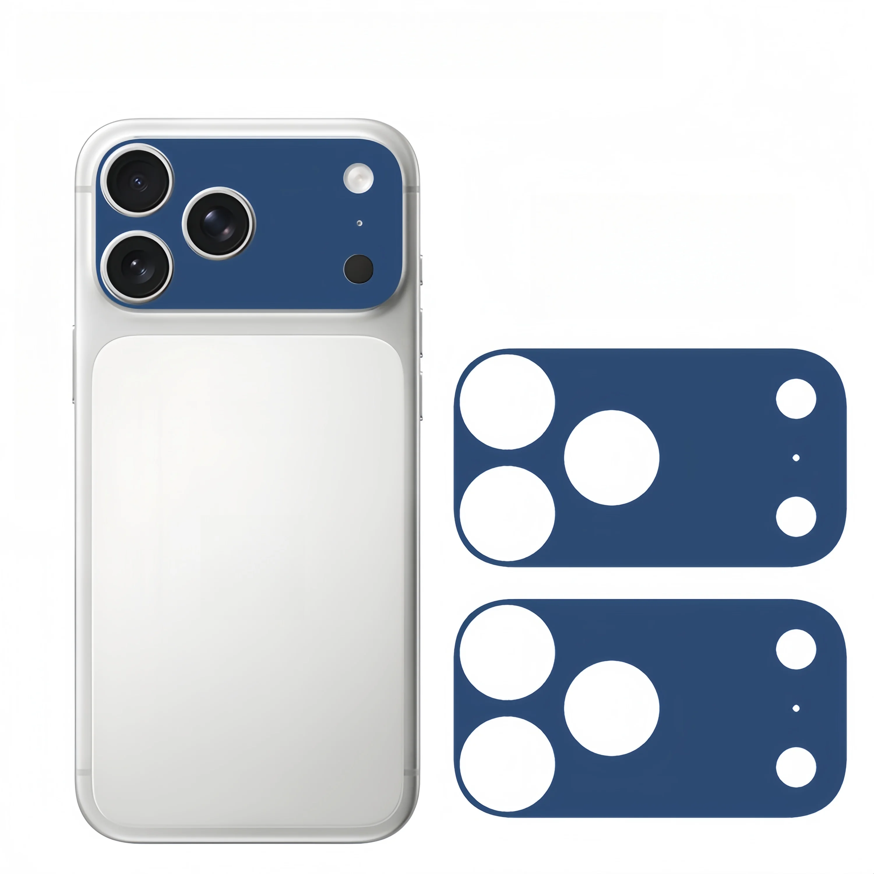 2PCS Plain Color Lens Skin sticker For IPhone 17 Pro Max 17Pro 17 Air Full Cover Anti Scratch Matte Back Camera Protective Flim