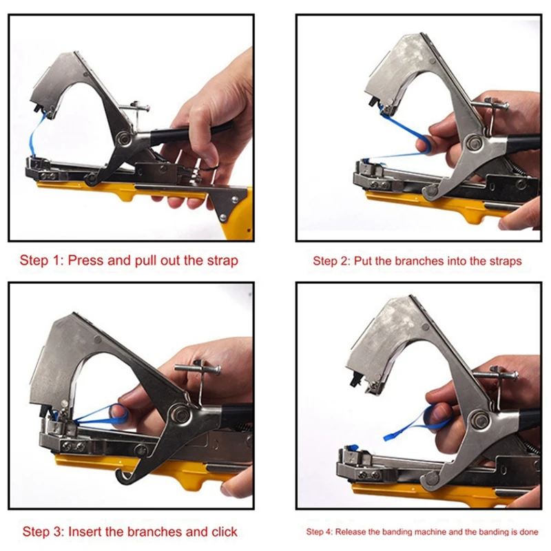 Grape Vine Stapler Plant Tying Machine Device For Vegetable Tomato Cucumber Pepper Flower