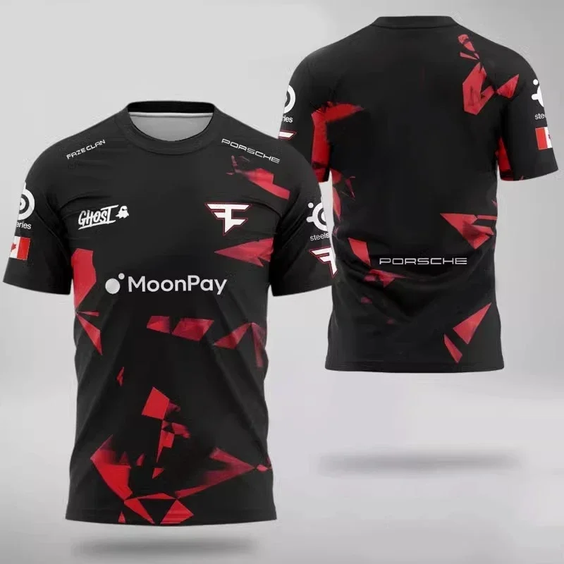 2024New Esports Game Enthusiast Faze Team CSGO Knife Tower Competition Comfortable hot selling Summer Men's and Women's T-shirts