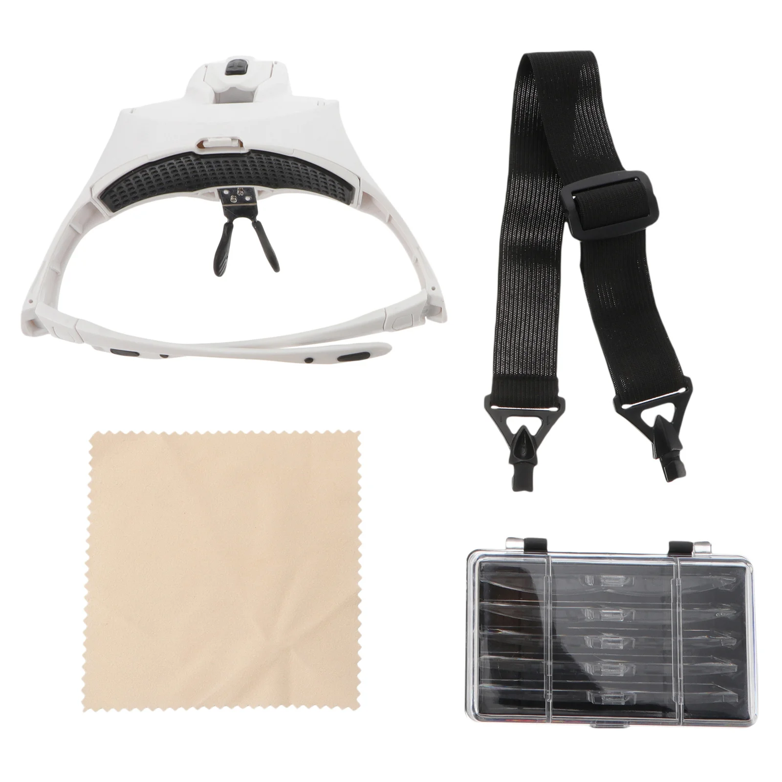 

Reading Magnifying Glass Maintenance Supply Head-mounted LED Light Magnifier with