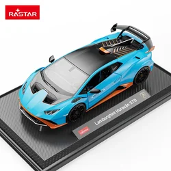 Lamborghini Huracan STO-coche deportivo de simulación, modelo de aleación de Metal fundido a presión, luz de sonido de coche, colección de juguetes para niños, regalos, 1:18