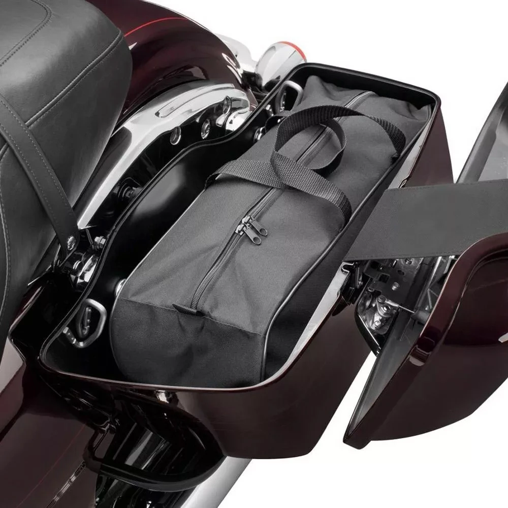Motorcycle Saddle Bag Luggage Rack Liner Saddlebag For Harley Touring Road King Electra Street Glide Ultra Tour FLTR FLHX 93-23