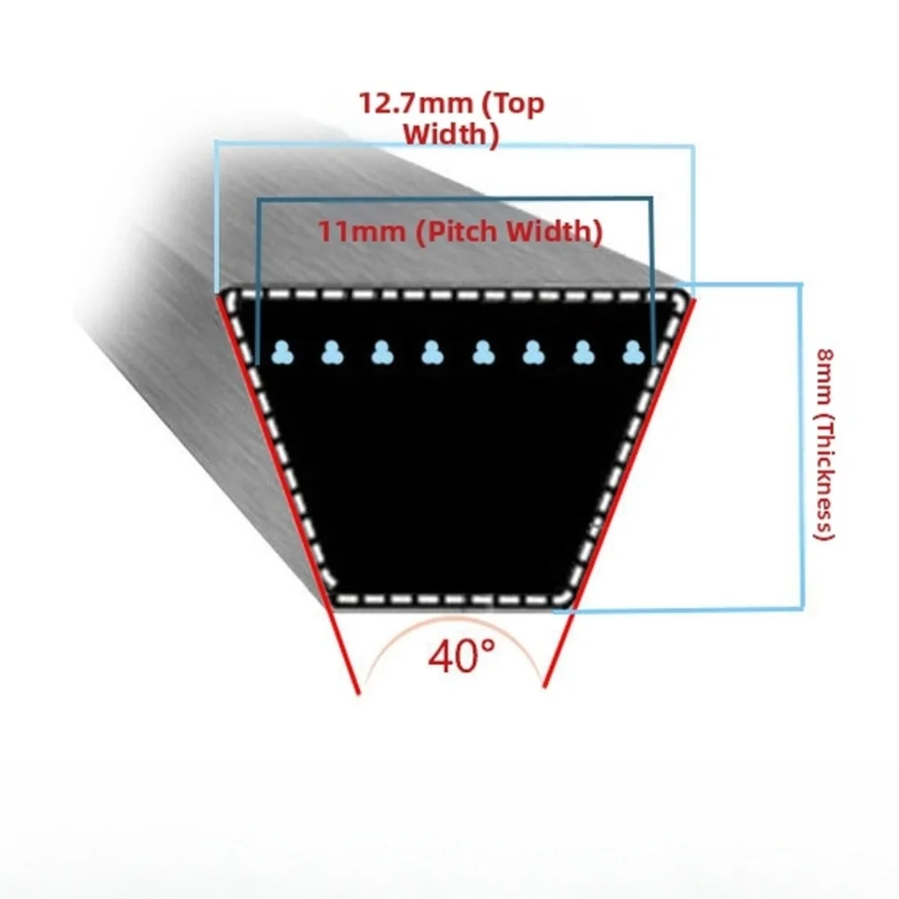 Deck Drive Belt 1/2 x 143 inch for Zoom 1540 1640 1744 1840 1844 1944 2044 2048 2148 2252 2348 2352 2552 For Gravely