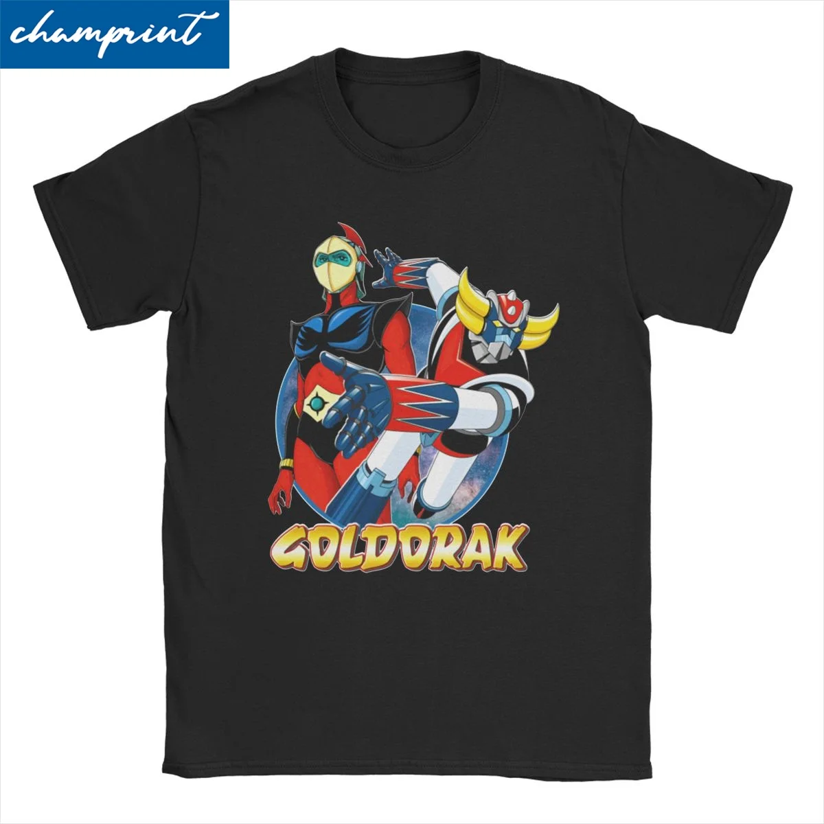 Goldorak Ufo Robot Grendizer T Shirt Men Women Cotton Vintage T-Shirts Crewneck Tees Short Sleeve Clothes Summer