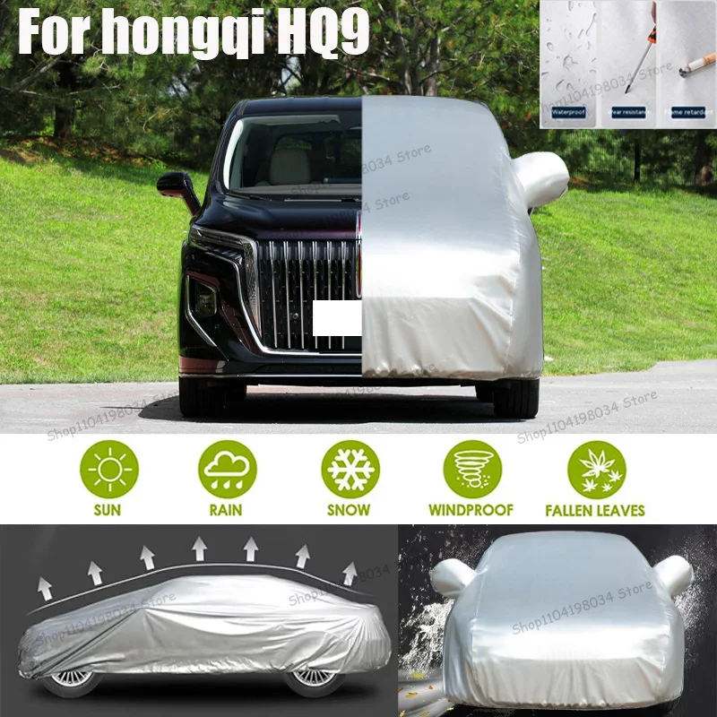 For hongqi HQ9 Auto parts Anti snow Anti dust Sunscreen Anti-uv Anti peeling paint And Anti Rainwater 210t car cover Car cover